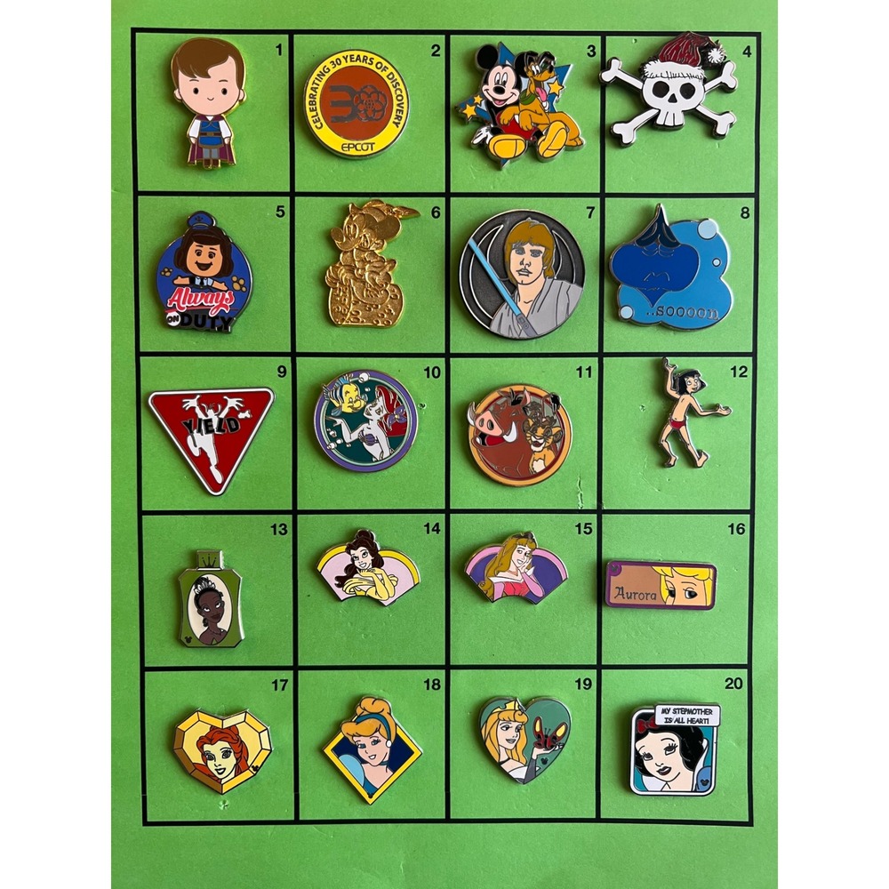 Disney Hidden Mickey Winnie the Pooh Silhouette Pin Lot - Picture 3 of 8